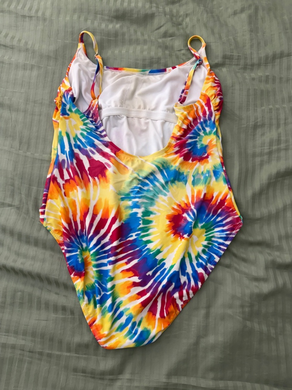 Tie dye one piece swimsuit- low back - Picture 3 of 5